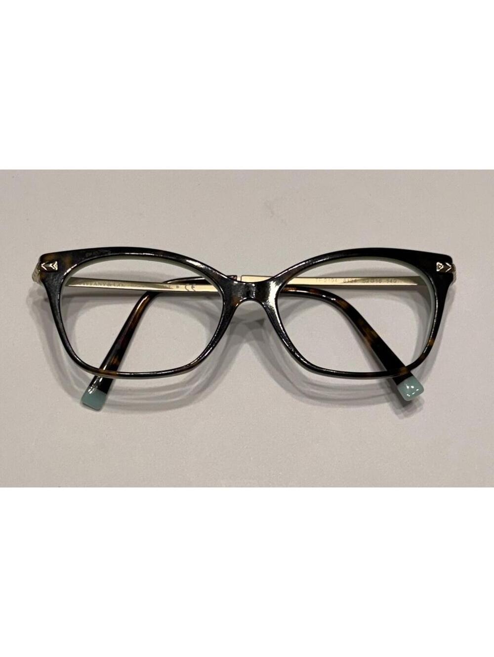 Tiffany & Co Eyeglass Frames Women Tort Teal TF 2194 8134 52-16-140